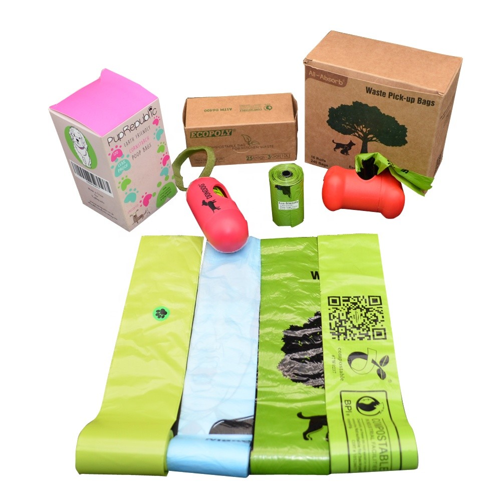 13''X9'' Pet Compostable Plastic Bags 18 Microns