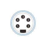 Panel Receptacle Mini Change Connectors 5 Pin Male