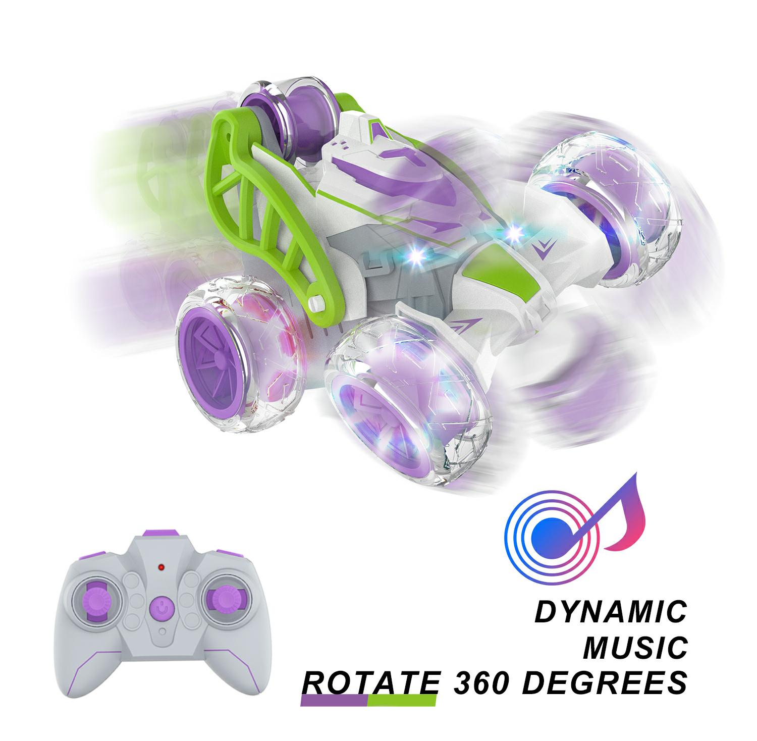 Expert Remote Control Stunt Car 360 Degree Rotation Car With Light Music Spray Toys For Kids Playing Time 18 Mins
