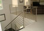 Flooring Mounted 304ss Rod Bar Handrail Stainless Steel Railing