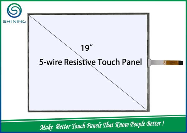 19'' 5 Wire Resistive Industrial Touch Screen Transparent Touch Panel LCD