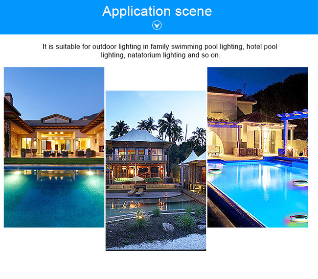 RGB synchronous control 18W GX16D base AC 12V aluminum PAR56 LED pool light