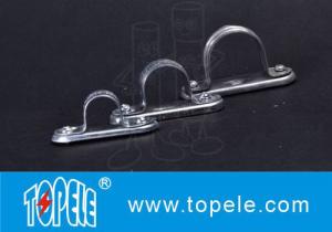 Quality Galvanized Steel Spacer Bar Saddle With Base / 20mm Diameter Conduit Clamp wholesale