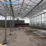 Multi-Span Greenhouse High Tunnel 200 Micron Polyethylene Film Greenhouse