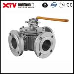 304 Material Flanged End Ball Valve with Pneumatic Driving Mode and Normal