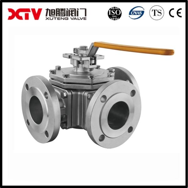 304 Material Flanged End Ball Valve with Pneumatic Driving Mode and Normal