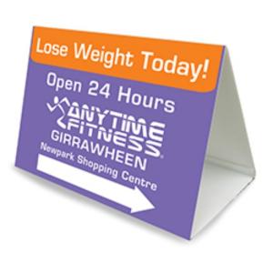 Quality Waterproof Triangle Corflute Signs Full Color Coroplast Signs Purple wholesale