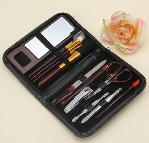 Quality 12 in 1 Manicure Kit and Cosmetic brush Set wholesale