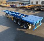 Carbon steel 12.5m Skeleton semi trailer 40ft Container Chassis truck trailer