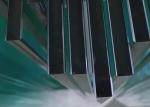 12mm Polished Edge Balustrade Tempered Glass Panels Shock Resistance