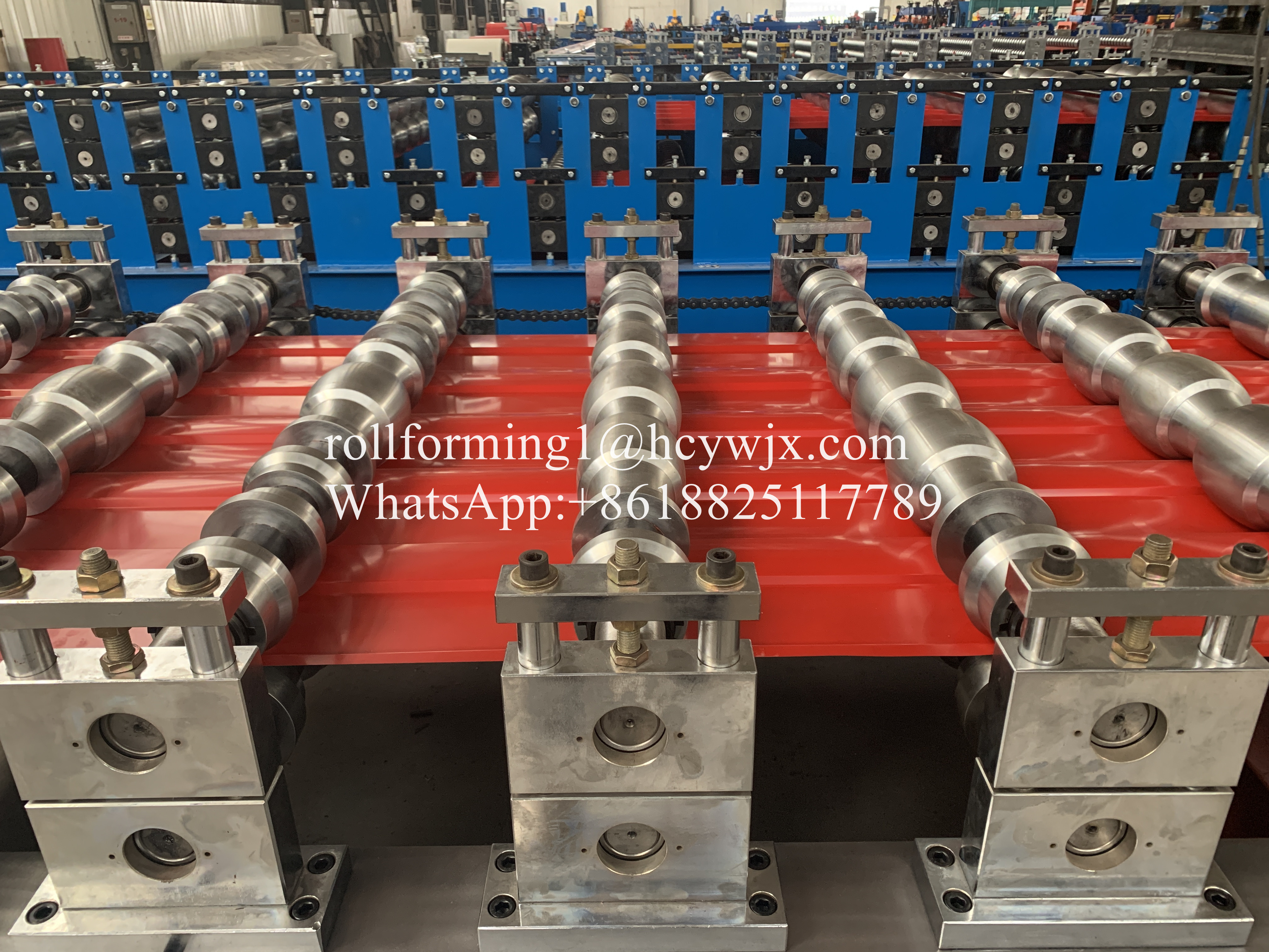 Hydraulic 2m/Min Glazed Tile Roll Forming Machine