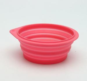 Quality Colorful Silicone Dog Travel Water Bowl Eco - Friendly Customized Size wholesale