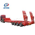 Semi-Trailer 150ton Heavy Duty 4 Line 8 Axle Low Bed Trailer with 32 Tyres and
