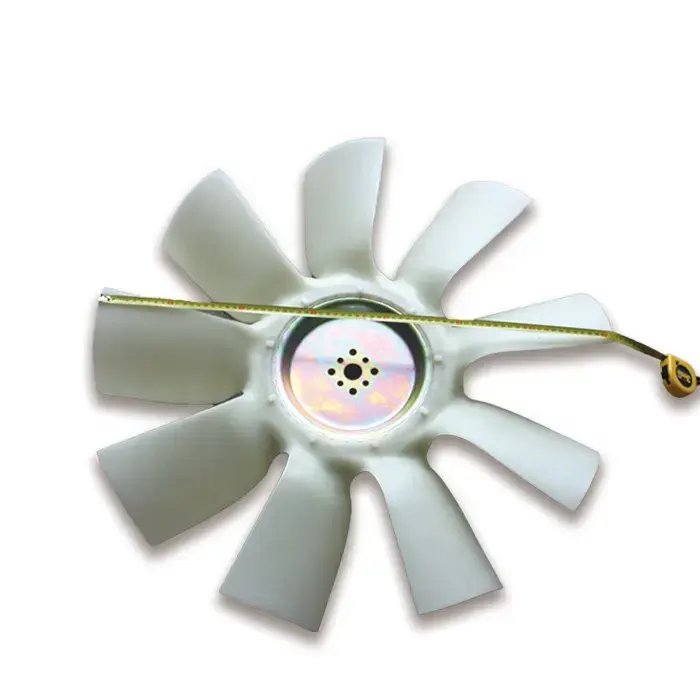 WHITE KF-01D021 Plastic Blades for KOMATSU PC300-7 6D114 Diesel Engine Excavator Air Cooler Fan Blade OE NO. KF-01D021
