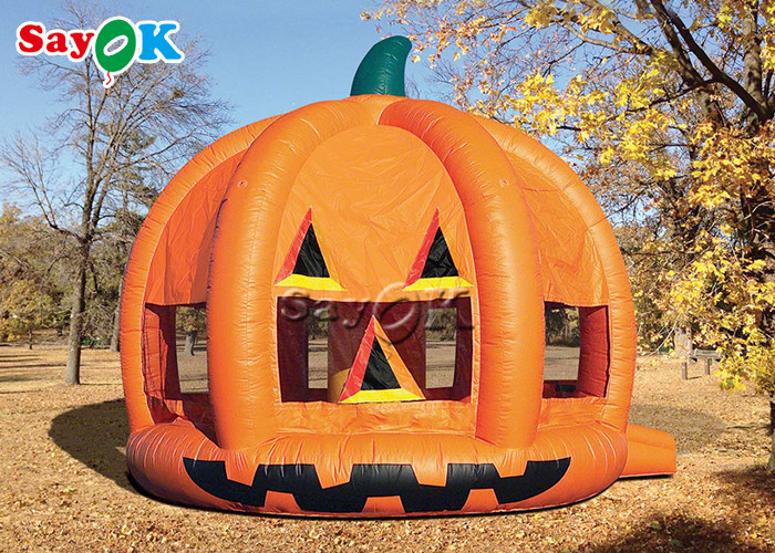 5.6x4.8x4.5mH Pumpkin Theme Inflatable Bounce House UV Resistant