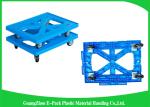 150kg Durable Heavy Duty Plastic Moving Dolly , Logistics Four Wheel Trolley