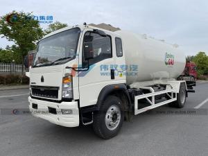 Quality Sinotruk HOWO 4X2 15000L 12000L Liquid Propane Tank Truck wholesale