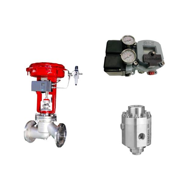 Pneumatic Control Valve With Masoneilan SVI2-21123121 Positioner And Tescom 26