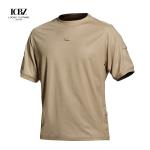 Woodland Camouflage Active Training T-Shirts for Men Custom Logo Quick Dry