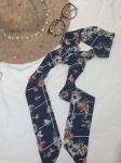 2017 wholesale assorted viscose ribbon seersucker Imitated silk neck scarf for