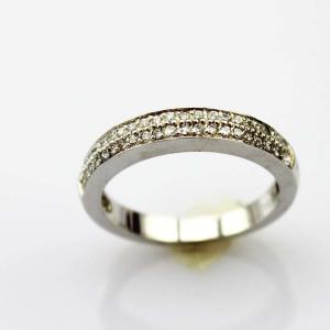 Quality Sterling Silver Pave CZ Diamonds Engagement Wedding Band Ring(F92) wholesale