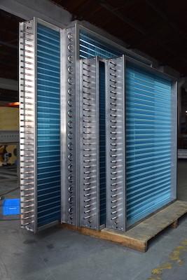 pipe and fin evaporator coil for tunnel freezers refrigerator freezers Air
