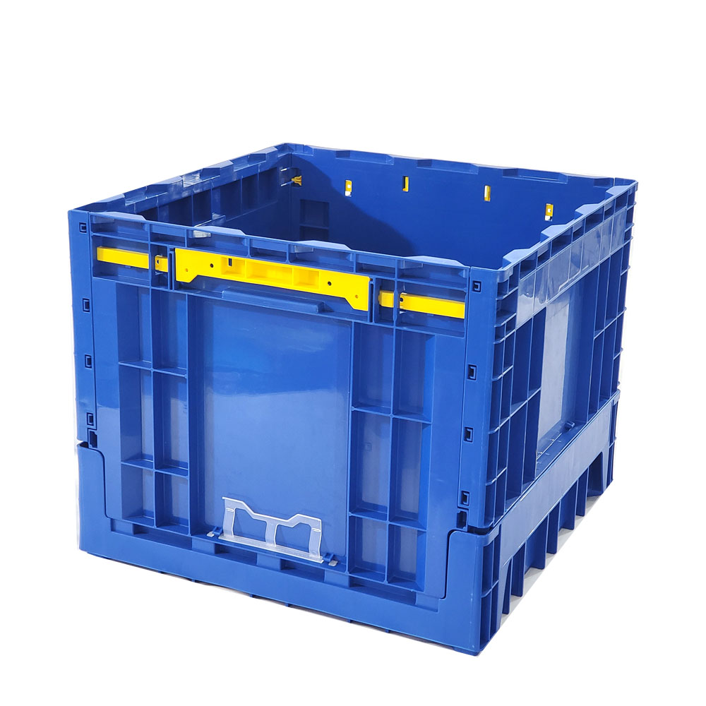 Vegetable Plastic Collapsible Storage Bins Warehouse Storage Logistic Transport