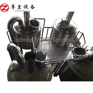 Quality SS304 1500L Commercial Beer Brewing Equipment Pickling Passivation Inner Surface wholesale
