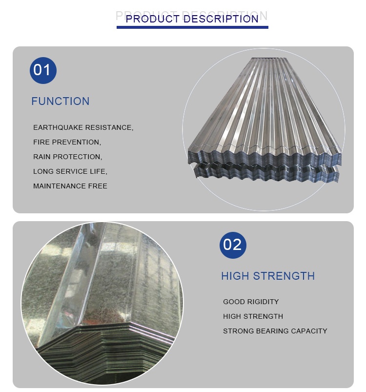 Ceilling Grade SPCC SGCC Z275 3003 Galvanized Steel Plate Corrugated Sheet for Roofing Solution Material Supply