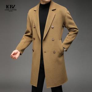 Quality Nonwoven Men's Trench Coat for Slim Fit and Warmth in Cold Weather wholesale