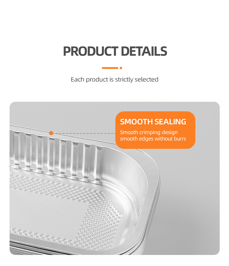 Round Aluminum Foil Lunch Box Barbecue Tin Foil Take Away Packaging Box