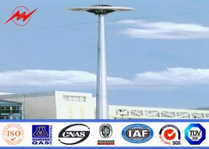 Quality Endurable Round Hot Dip Galvanized Steel High Mast Light Pole For Square wholesale