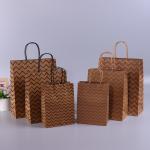 Eco Friendly Luxury Folding Kraft Paper Shopping Bag with Custom Color