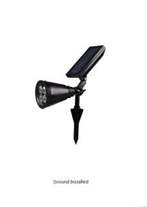 Quality OEM Solar LED SpotLight Black Solar Panel Wall Light wholesale