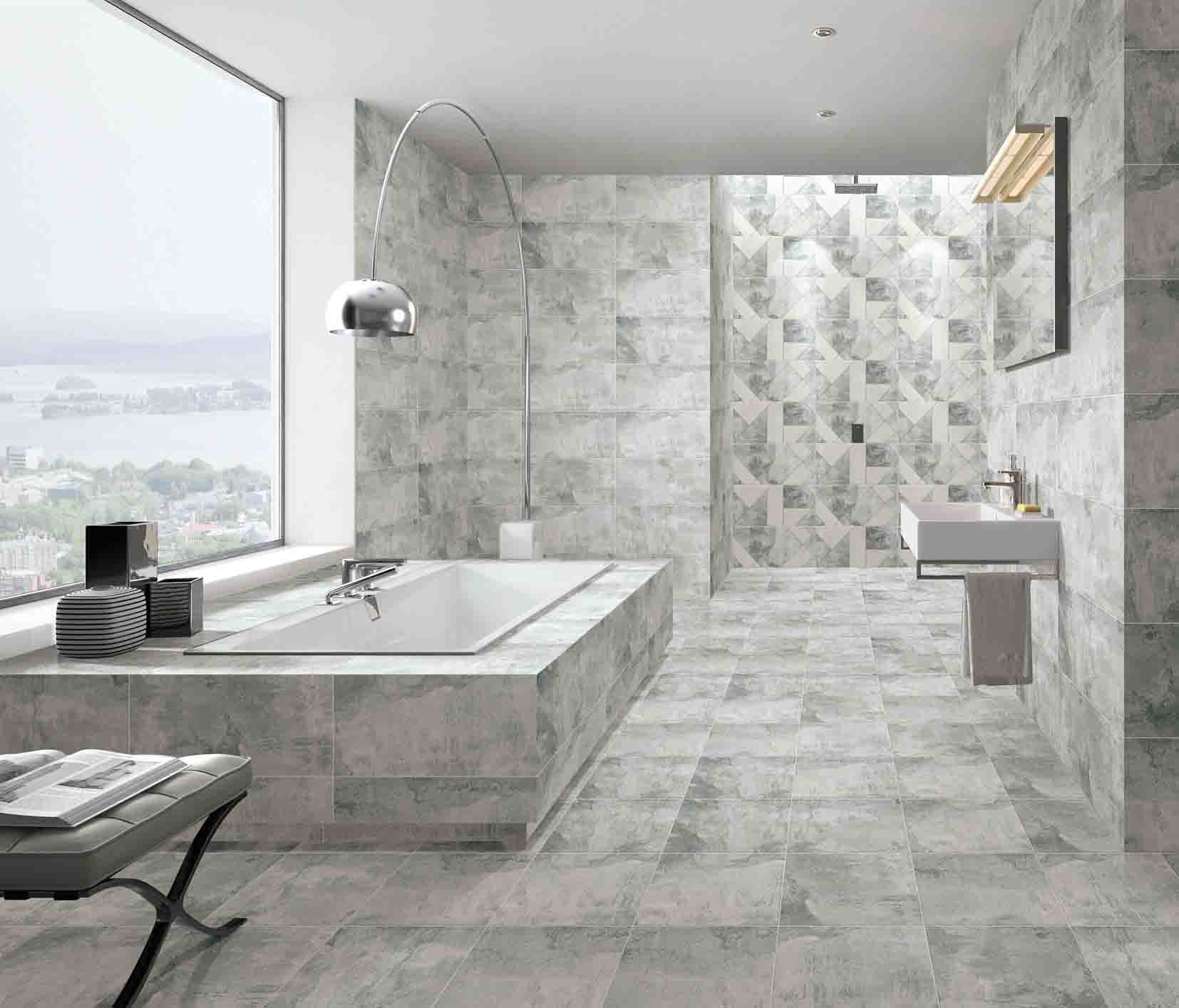 Simple European Style Indoor Porcelain Tiles / Ceramic Wall Tile 300*600 Size