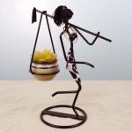 Creative Iron Art Figure Flower Succulent Pot for Home Decoration
