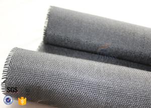 Quality 800g Black Vermiculite Coated Fiberglass Fabric For Fire Blanket wholesale