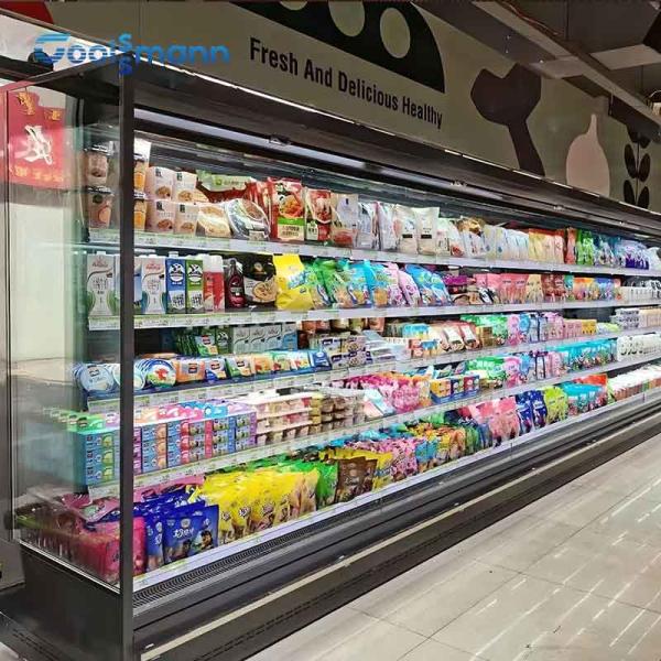 Multi Level Open Display Chiller Vertical Supermarket Air Cooler Refrigerator