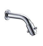 Single Hole Wall Mounted Kitchen Taps 0.05 - 0.9MPA , Brass Button Rotating