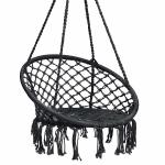 Hand Woven Camping Hanging Chair Macrame Modern Cotton Rope Swing Chair