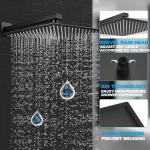Bathroom shower cabin mixer 12 inch ceiling water saving flow 360 degrees