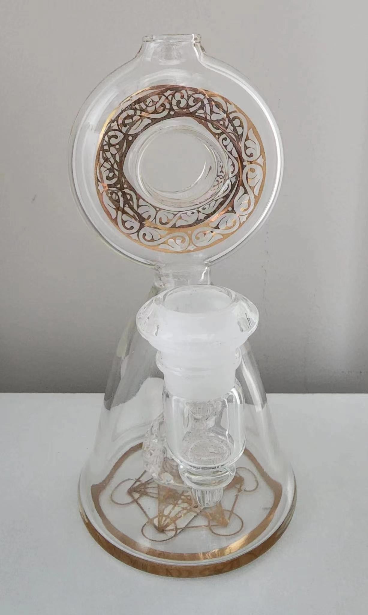 11.5" Oil Rig Water Pipe American Color Glass Smoking Pipe With Bow