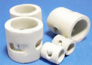 Quality 5MM Desulfurization Tower Ceramic Saddles Packing Anti Corrosion wholesale