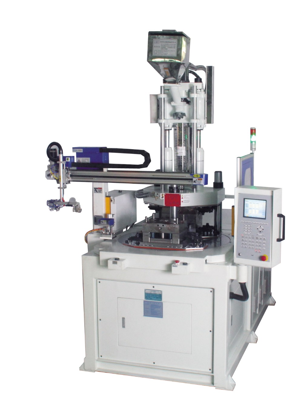 45T Rotary Vertical Injection Moulding Machine 9kW with 45mm Ejector Stroke