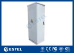 2.5mm Aluminum Outdoor Telecom Cabinet 43U Equipment Enclosures With LED