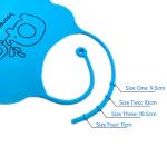 Dinnerware Soft Silicone Bib , Infants Toddlers Silicone Bibs With Crumb Catcher