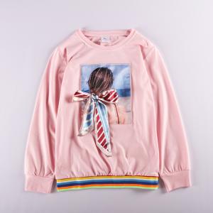 Quality 2 Color 65% Polyester 30% Bavlna 5% Elastane Girls Pullover wholesale