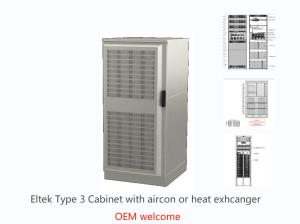 Quality Eltek Type 3 Outdoor Telecom Cabinets 1.2m 1.5m 1.8m With Aircon wholesale