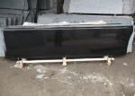 China Absolute Pure Mongolia Black Polished flamed black Granite stone wall