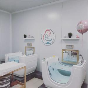 Quality Bubble Massage Baby SPA Bathtub Fiberglass Infant Whirlpool Tub 1.1m wholesale